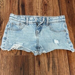 Target art class Light Blue Distressed Kids Shorts